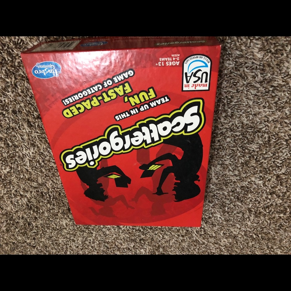 Scattergories game!